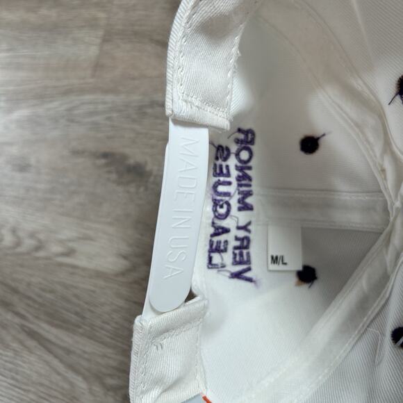 Vintage‎ Woodstock Hippies Snapback Hat White Wool Blend USA MiLB Baseball Cap - Picture 5 of 12